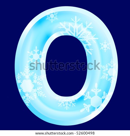 Ice letter ¨O¨ (see also letters, numbers & symbols in my portfolio)