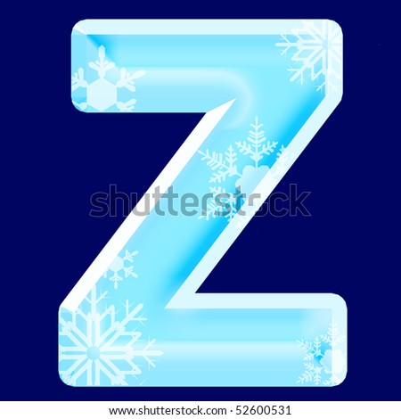 Ice letter ¨Z¨ (see also letters, numbers & symbols in my portfolio)