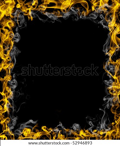 fire flames in black background (see also letters, numbers & symbols in my portfolio)