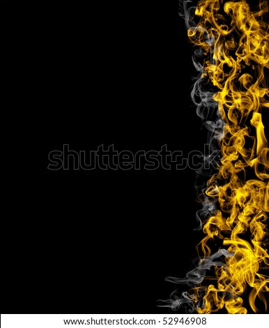 fire flames in black background (see also letters, numbers & symbols in my portfolio)