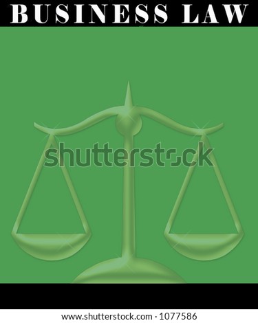 Business Law Solutions Poster with Scales of Justice - SEE MORE IN MY GALLERY