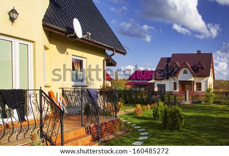 Residential house in the suburbia