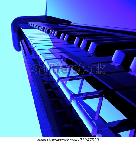 Blue piano