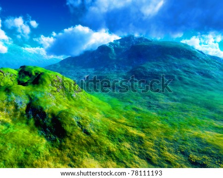 Mountains in spring time