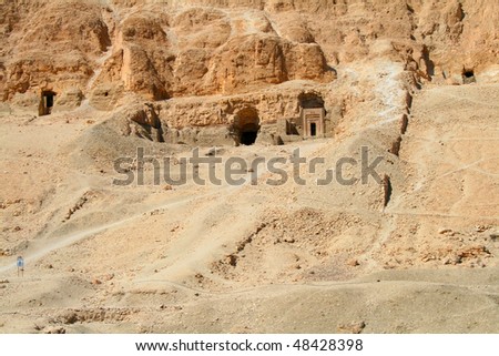 graves of priests in Egypt, near the Karnak temple in Luxor