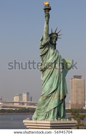 Statue of Liberty in Tokyo (There are 3 Statues of Liberty: Tokyo, New York and France)