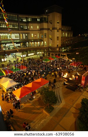 HONG KONG - OCT 27: Lingnan University set a backdrop for International Day on campus on October 27, 2010 in Hong Kong. International day held every year to promote internationalization on campus.