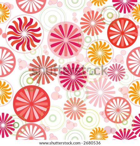 Red Sunflower Wallpaper. Seamless wallpaper pattern