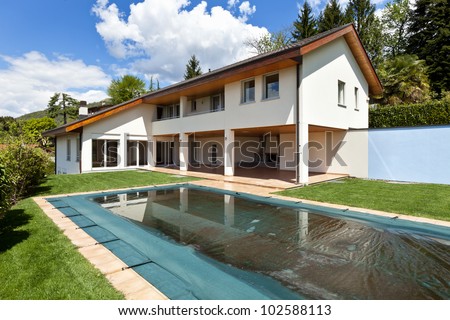 beautiful country house with swimming pool, outdoor