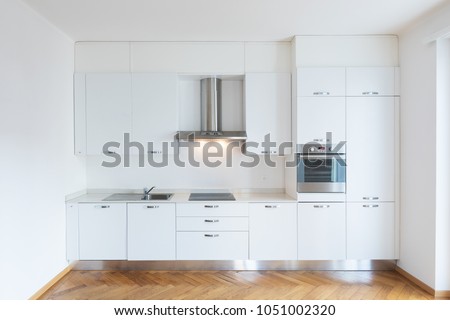 Kitchen in newly renovated open space