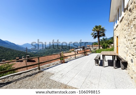 holiday home in the mountain, outdoor view