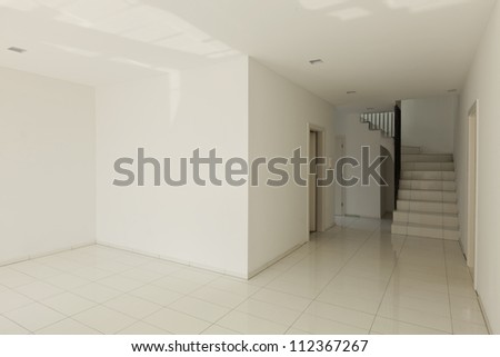 interior house, white empty room