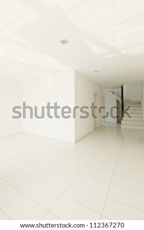 interior house, white empty room