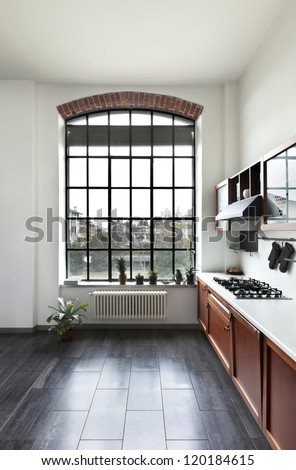 Beautiful House, Interior, View Of The Kitchen