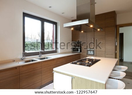 beautiful apartment, interior, kitchen