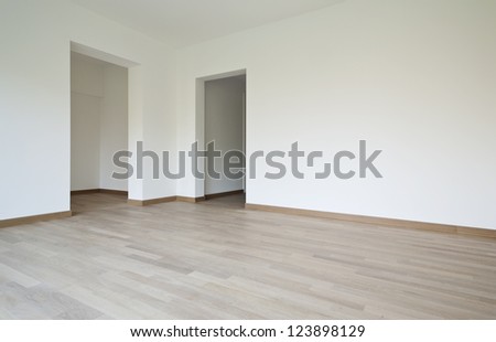 modern architecture, new empty apartment , doors