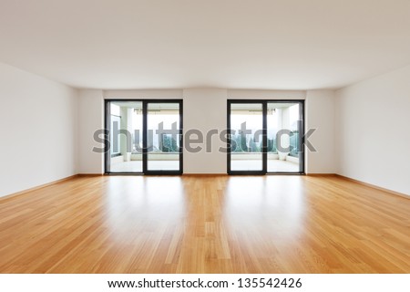interior modern empty flat, apartment nobody inside