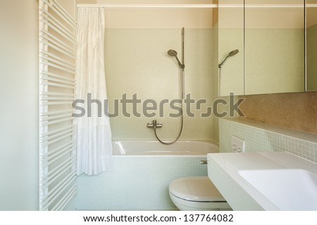 architecture modern design, interior, bathroom