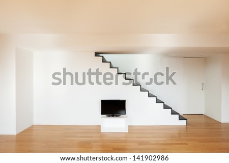 Interior wide loft staircase hardwood floor Interior wide loft staircase hardwood floor