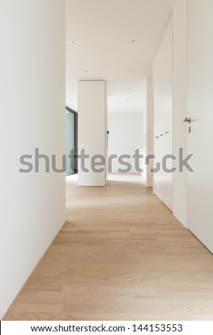 interior new house; corridor view