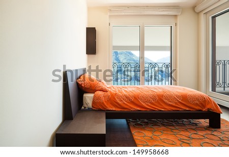 Interior Luxury Apartment, Bedroom, Single Bed