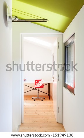 Beautiful Modern House; Room View From The Corridor