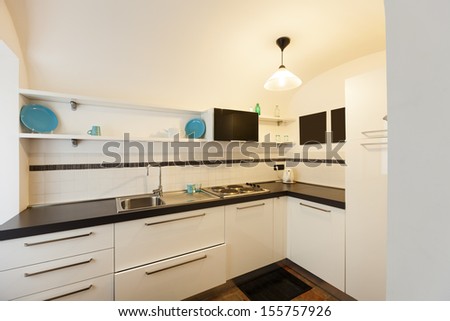 Apartment In Old Building, Interior, White Kitchen