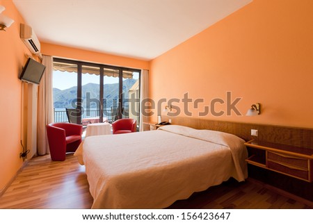 Hotel Room With Exceptional Views Of The Lake And Mountains