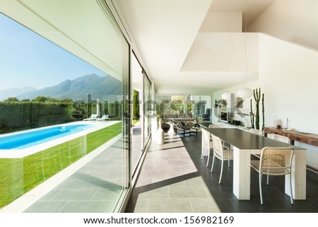 Modern Villa, Interior, Dining Table View