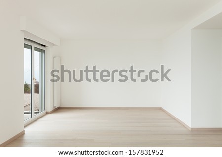 beautiful new apartment, interior, view room with window