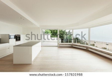 beautiful new apartment, interior, modern kitchen