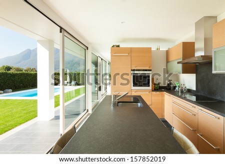 Modern Villa, Interior, Beautiful Kitchen