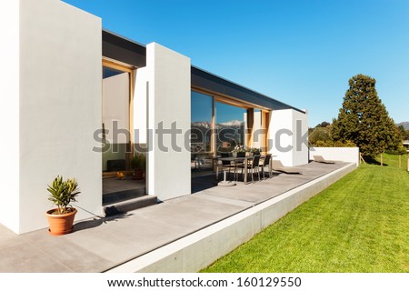 Beautifull Modern House In Cement, Interiors, View From The Corridor