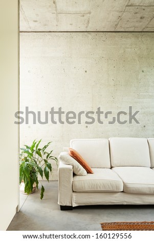 Beautifull Modern House In Cement, Interiors, View From The Corridor