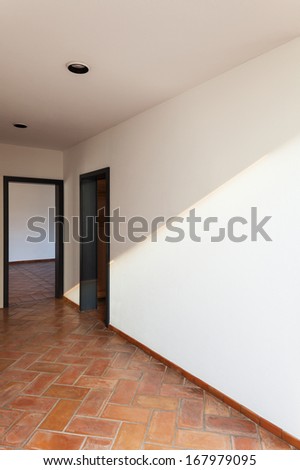 Architecture, interior, room view, white wall