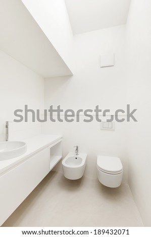Architecture, interior house, modern bathroom