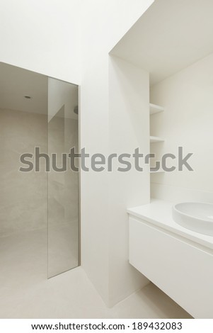 Architecture, interior house, modern bathroom