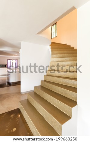 interior new house, staircase view