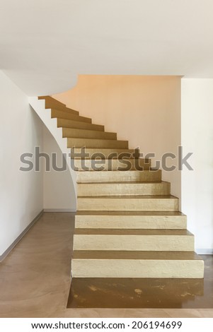 interior new house, staircase view