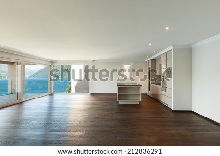 beautiful modern house wide kitchen with window overlooking the lake beautiful modern house wide kitchen with window overlooking the lake