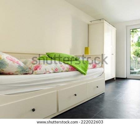 interior modern house, guest room