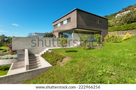 Architecture modern design, beautiful house, outdoor