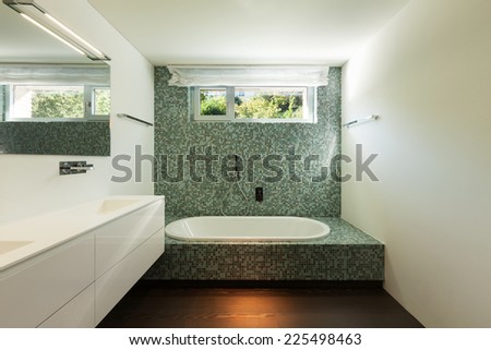 Architecture modern design, indoor of a bathroom