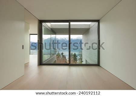 Modern architecture, nice apartment, room with window