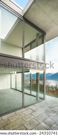 Architecture, modern building, view from the terrace