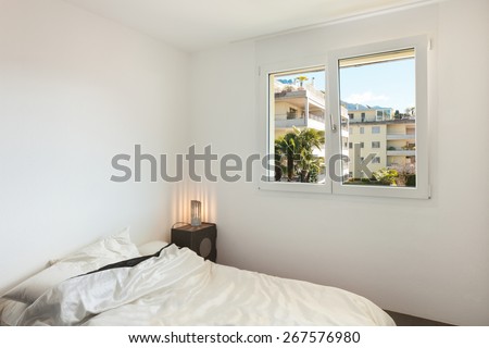 Architecture, nice apartment furnished, comfortable bedroom