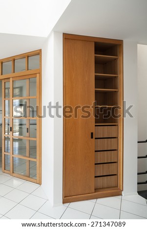 Architecture, Interiors of empty apartment, hall view