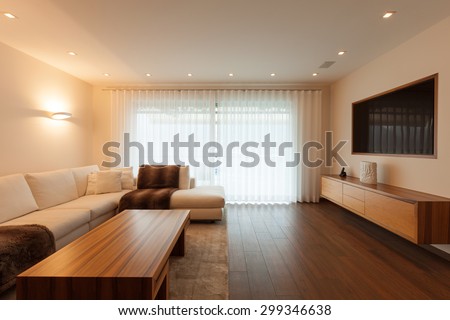 Interior architecture, modern living room
