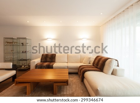 Interior architecture, modern living room