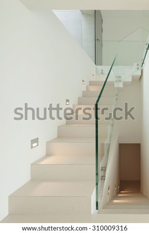 Architecture, new trend design, staircase of modern house